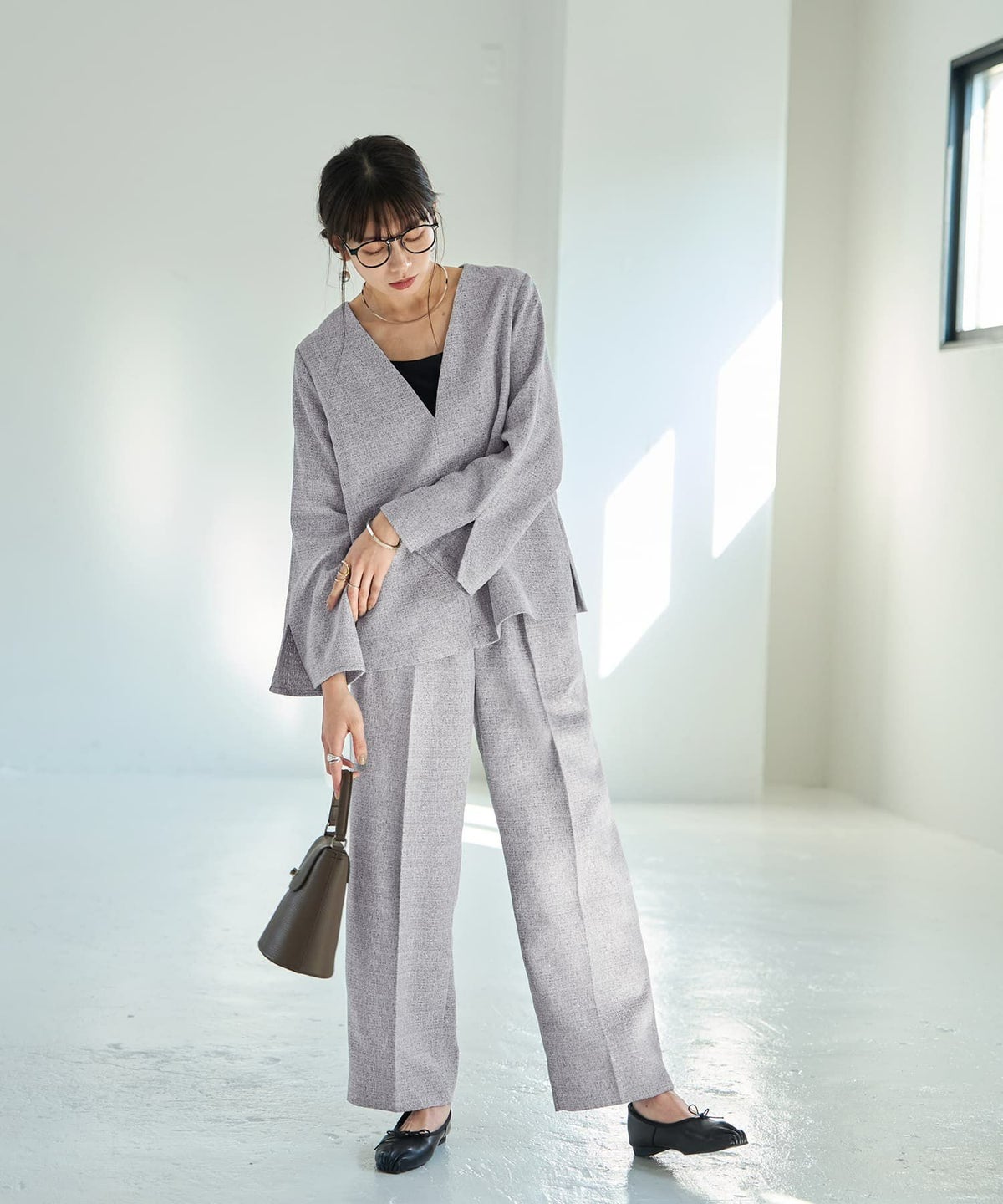 着用イメージ 165cm Sサイズ グレーミックス