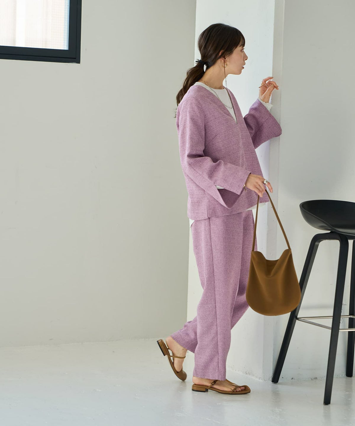 着用イメージ 165cm Sサイズ ピンクミックス