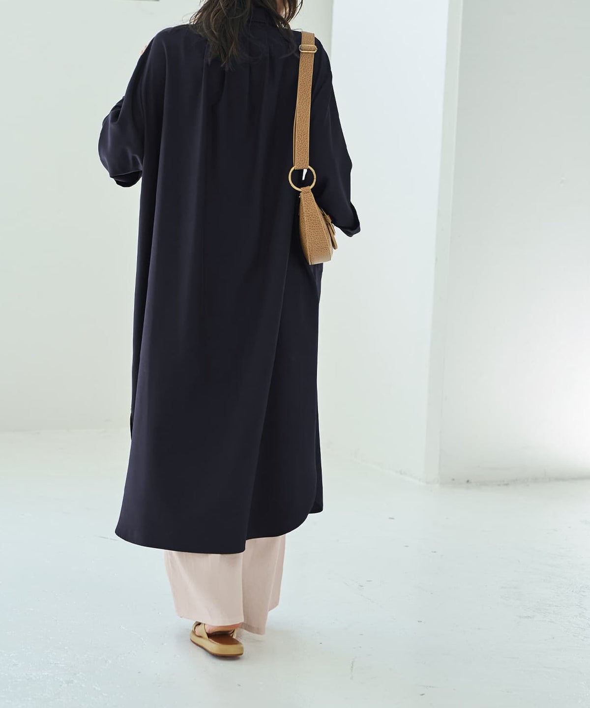 着用イメージ 166cm ネイビー