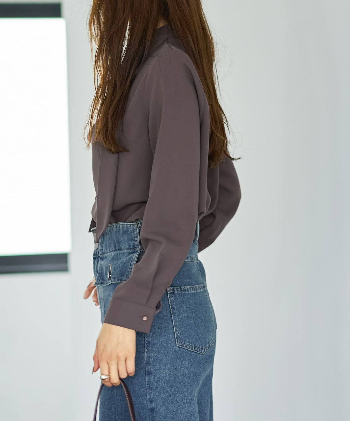 着用イメージ 166cm アッシュブラウン