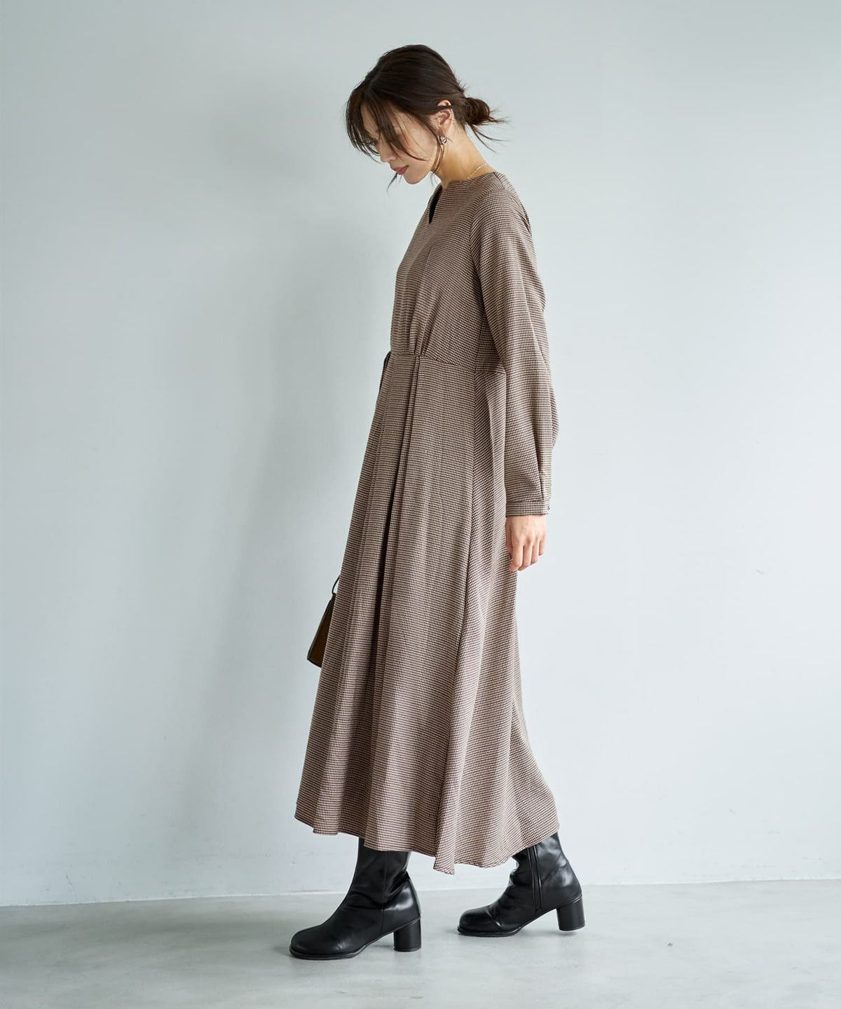 着用イメージ 166cm ベージュミックス 02サイズ