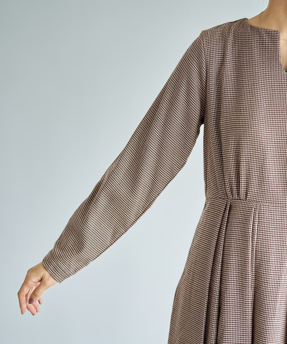 着用イメージ 166cm ベージュミックス 02サイズ