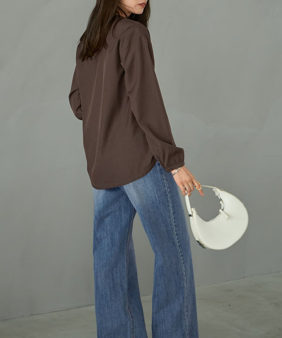 着用イメージ 165cm ブラウン