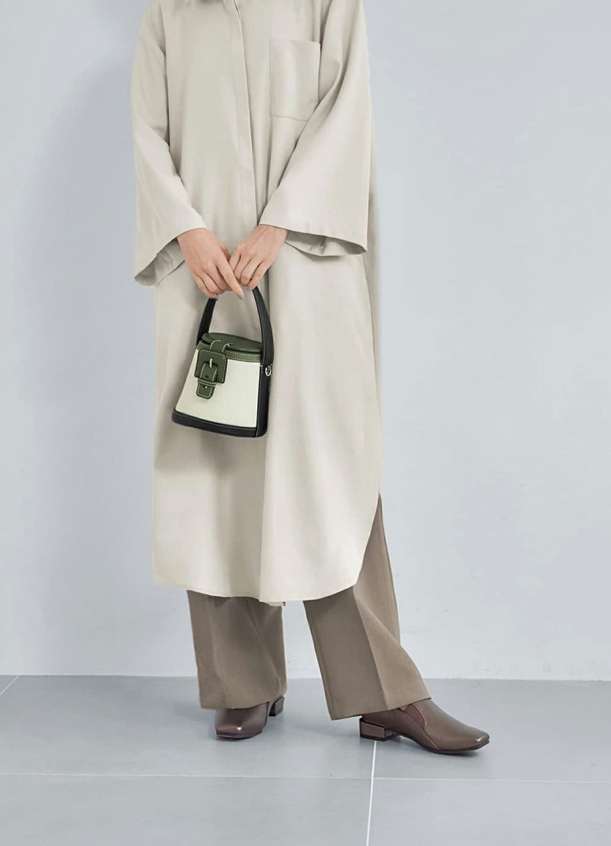 着用イメージ 168cm メタリック