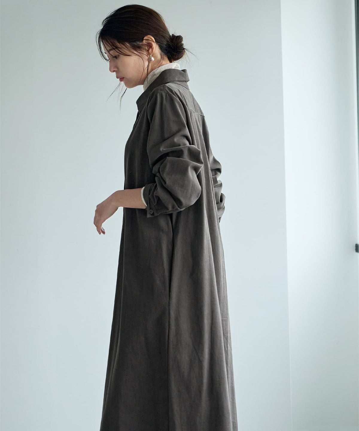 着用イメージ 168cm チャコール