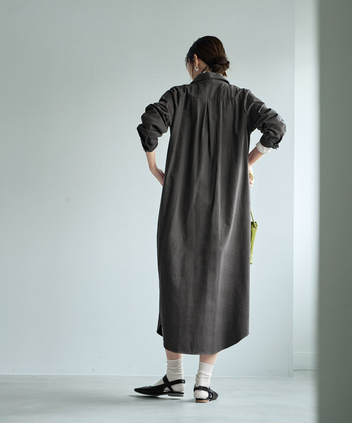 着用イメージ 168cm チャコール