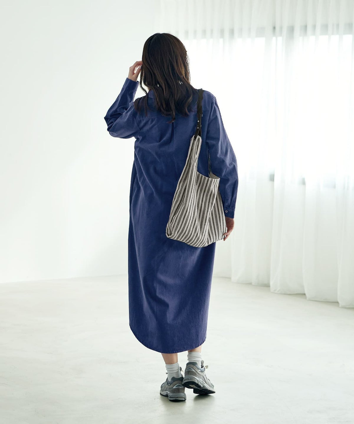 着用イメージ 168cm ブルー