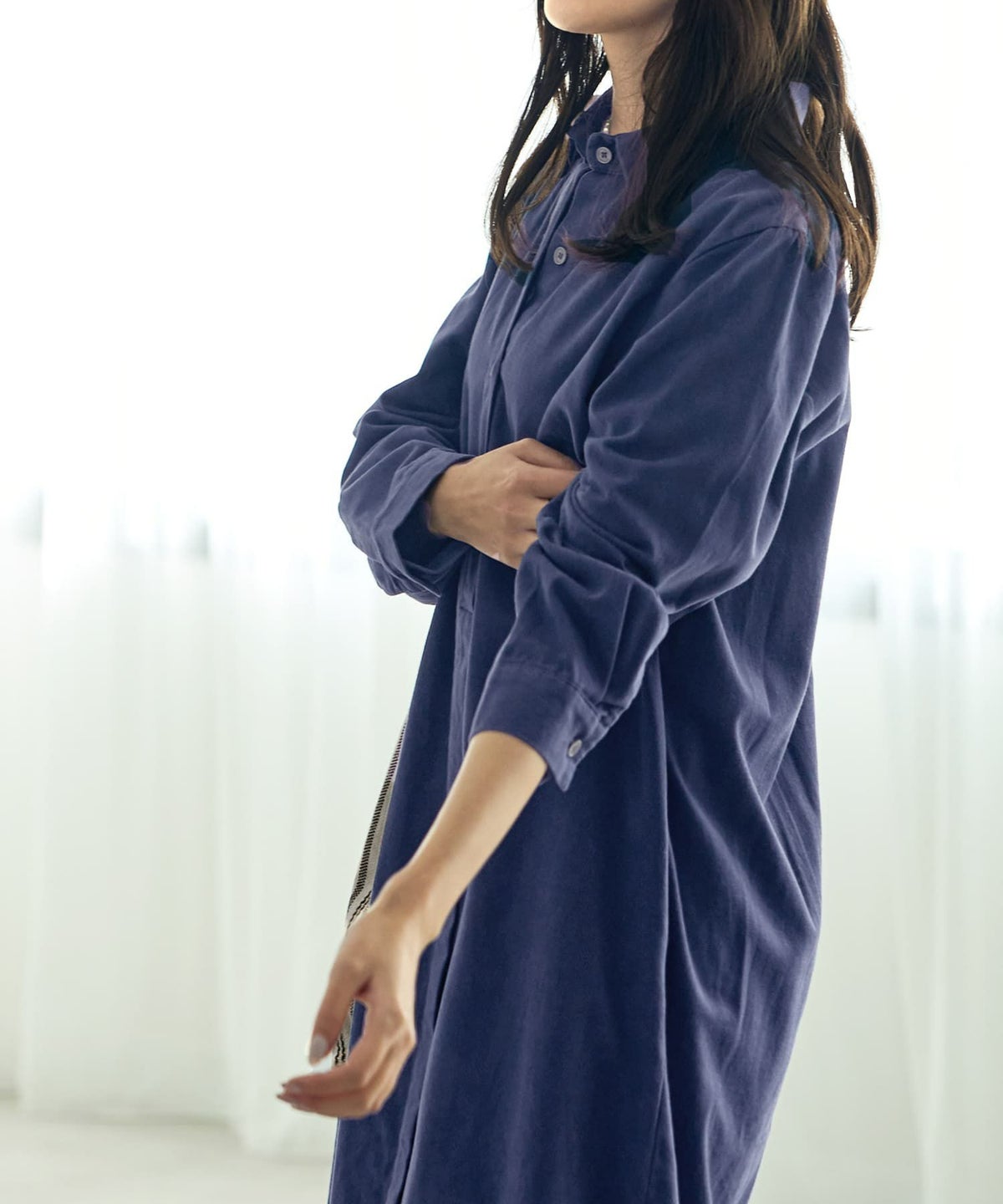 着用イメージ 168cm ブルー