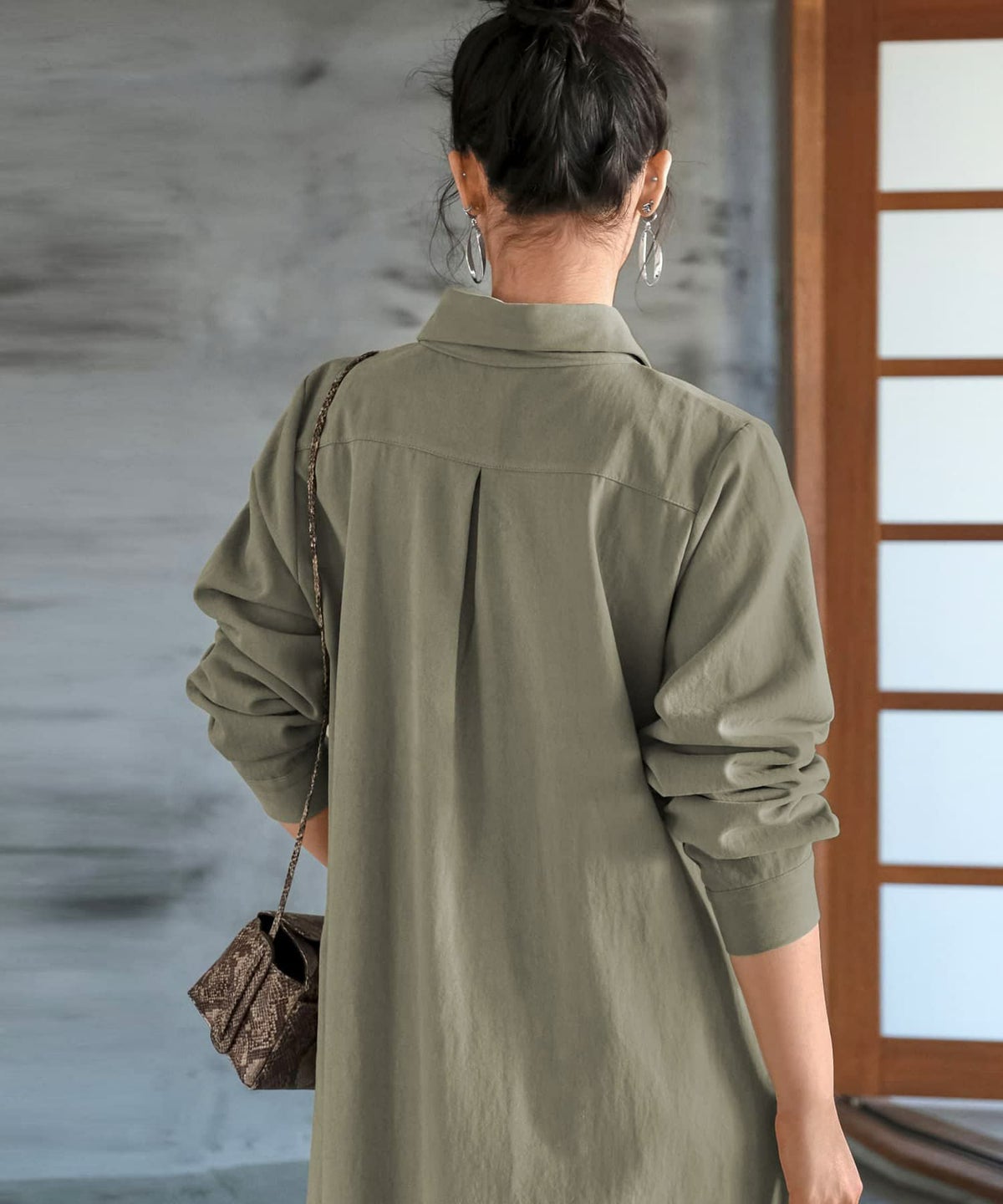 着用イメージ 165cm ブライトカーキ