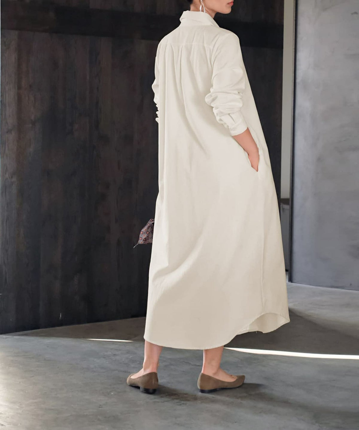 着用イメージ 165cm オフホワイト