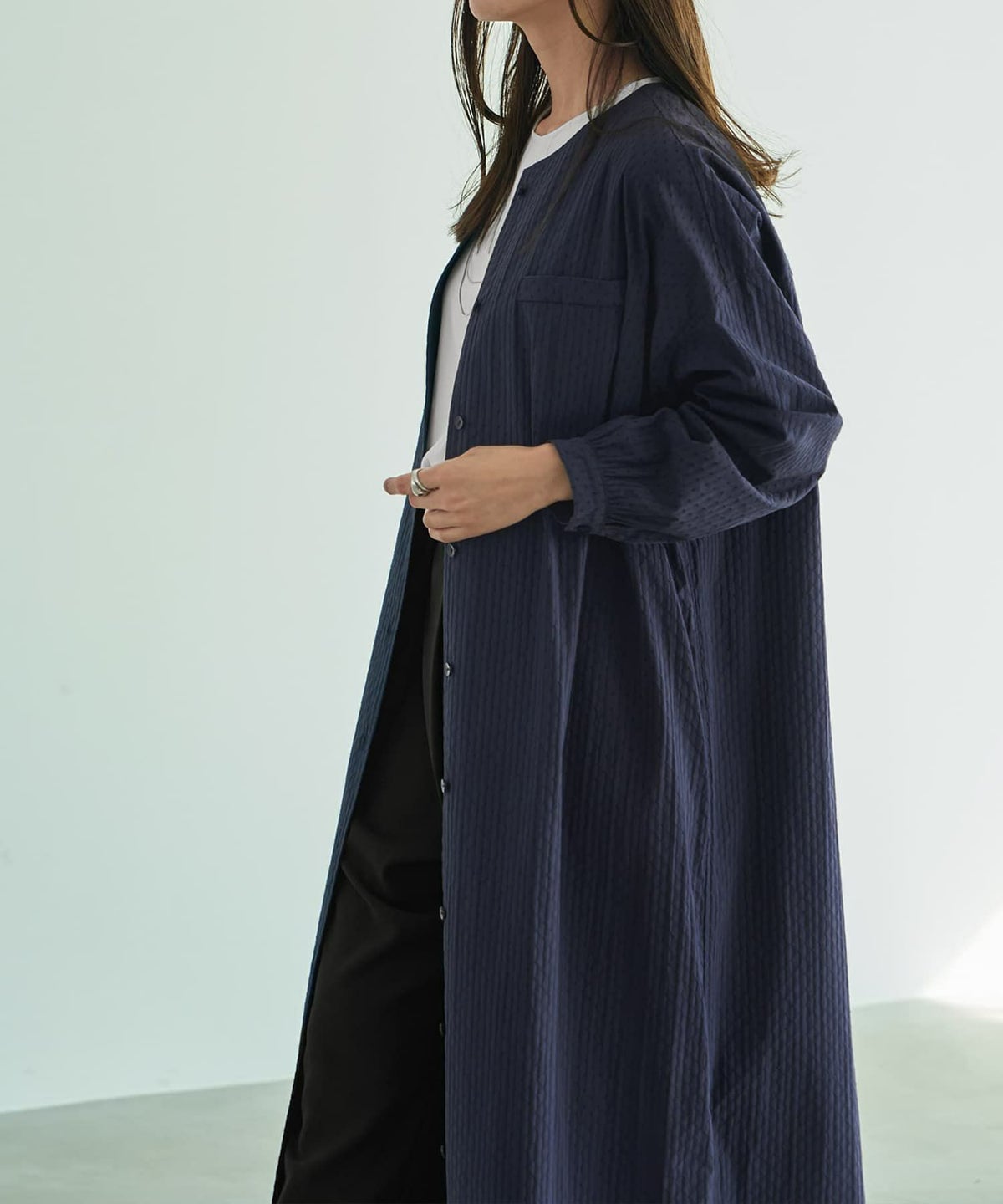着用イメージ 165cm ネイビー