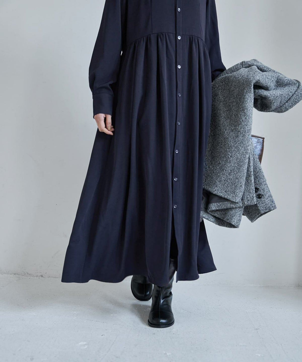 着用イメージ 167cm ネイビー 02サイズ