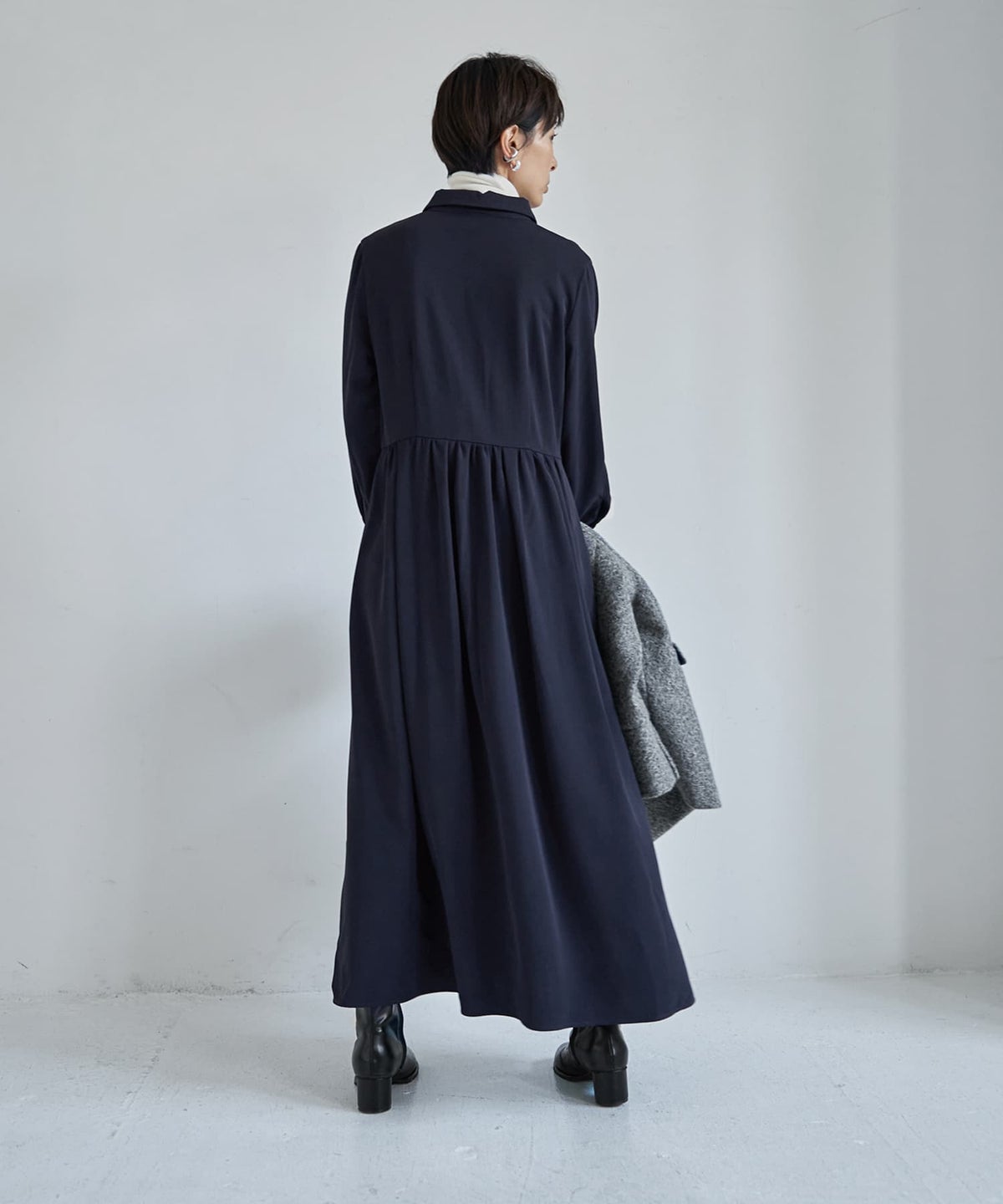 着用イメージ 167cm ネイビー 02サイズ