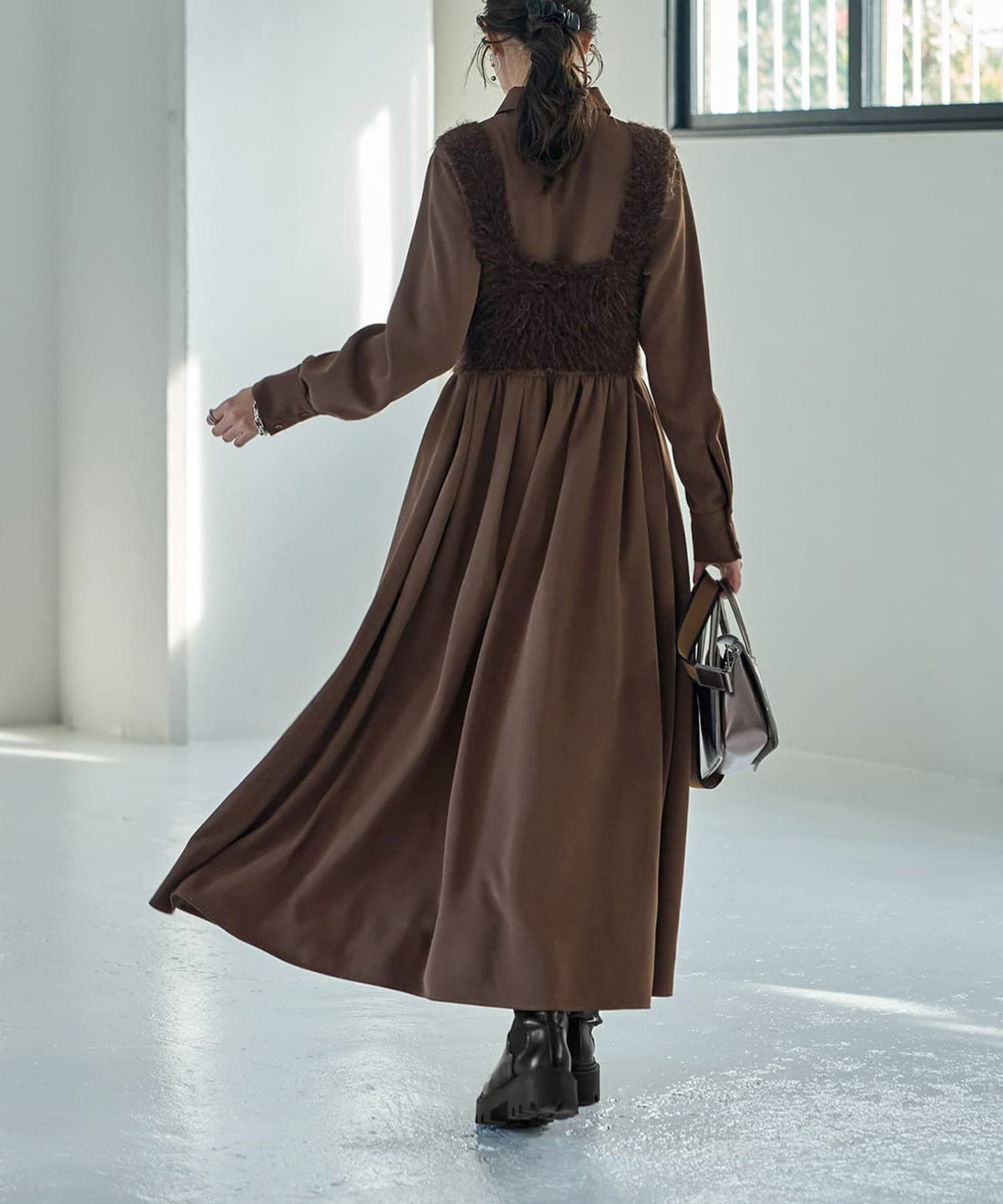 着用イメージ 168cm ブラウン 02サイズ