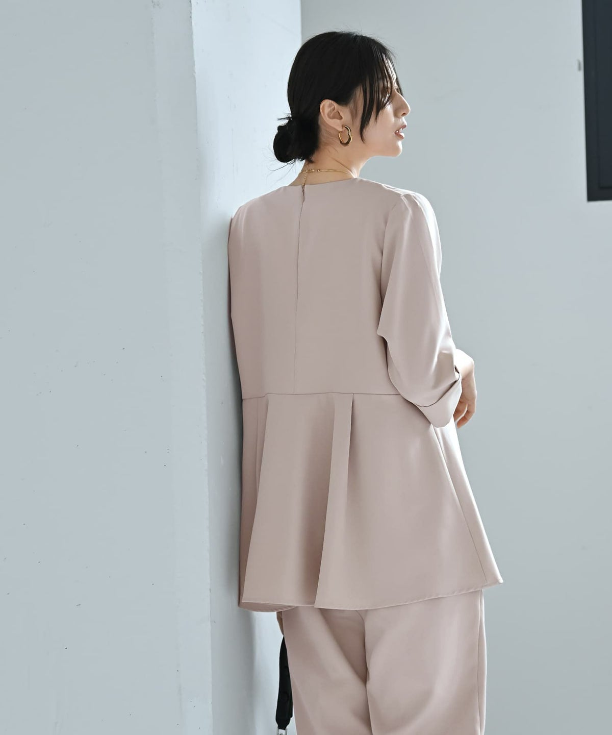 着用イメージ 170cm アイボリー