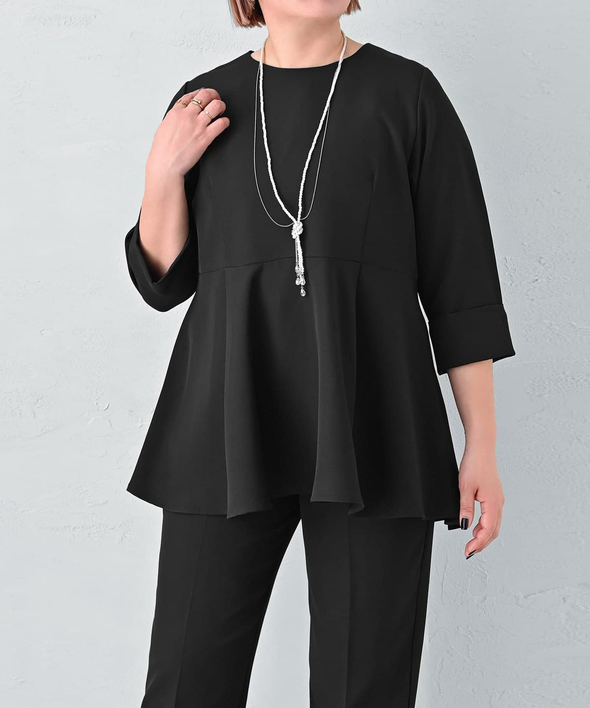 着用イメージ 163cm ブラック