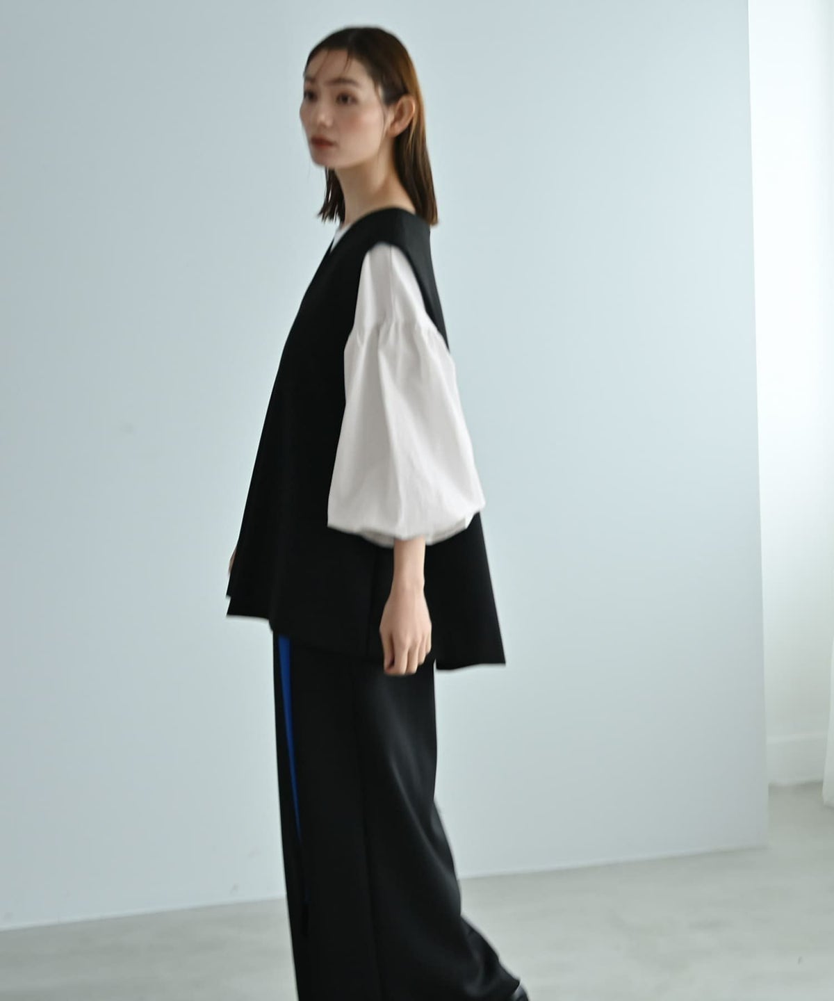 着用イメージ 170cm オフホワイト