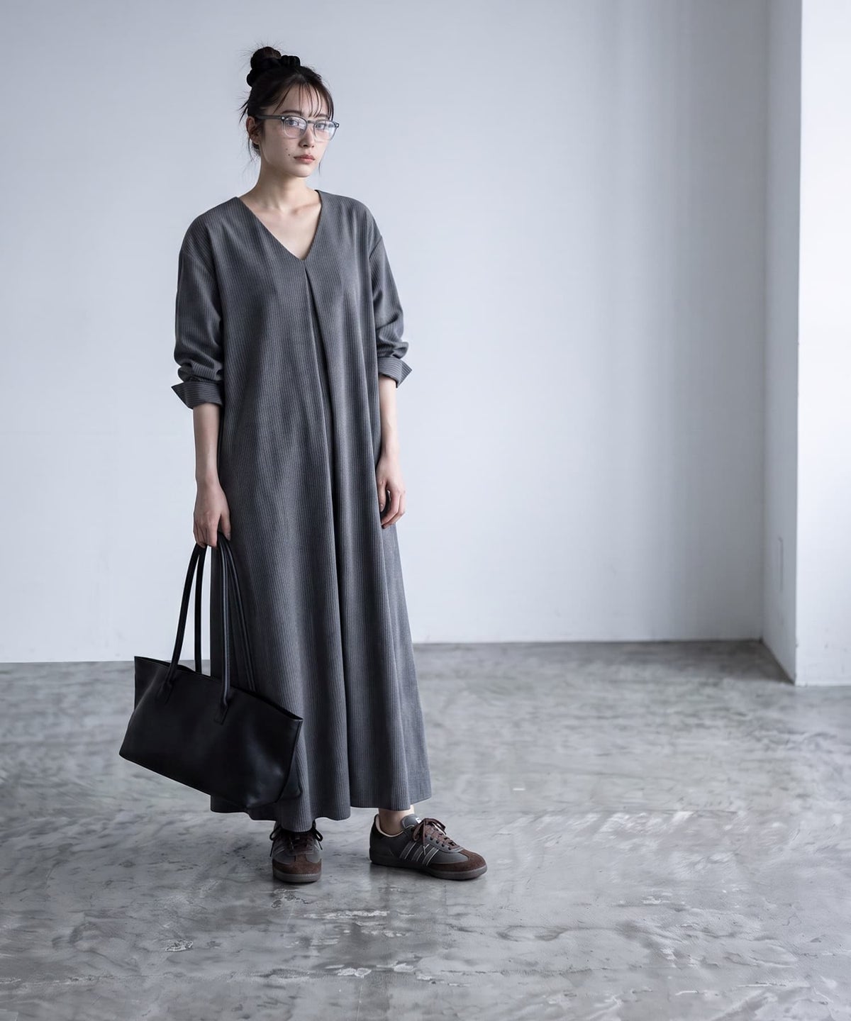 着用イメージ 170cm グレー Long