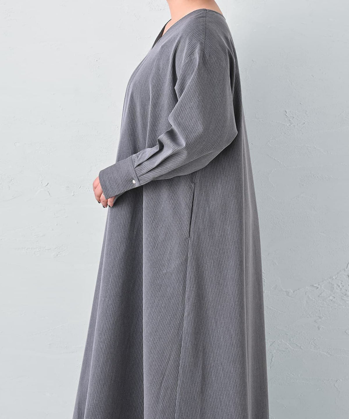 着用イメージ 163cm グレー Regular