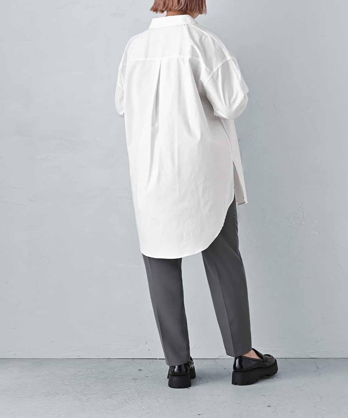 着用イメージ 163cm オフホワイト