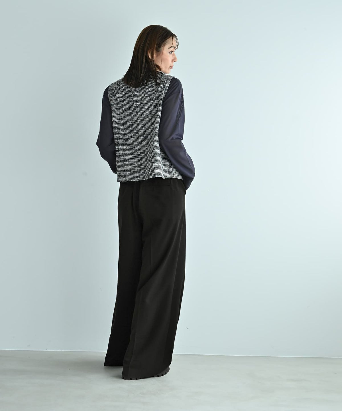 着用イメージ 170cm ブラック
