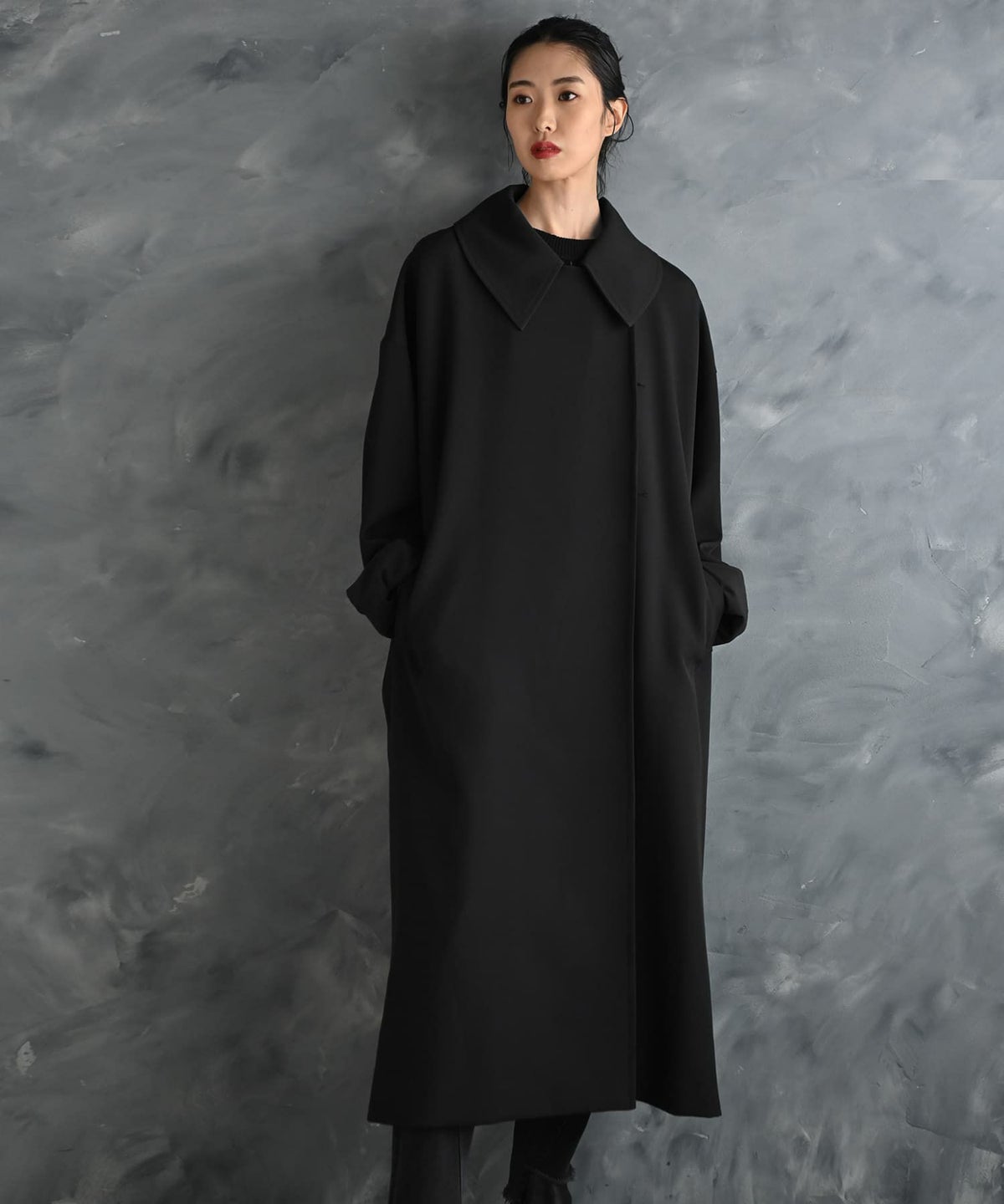 着用イメージ 175cm ブラック