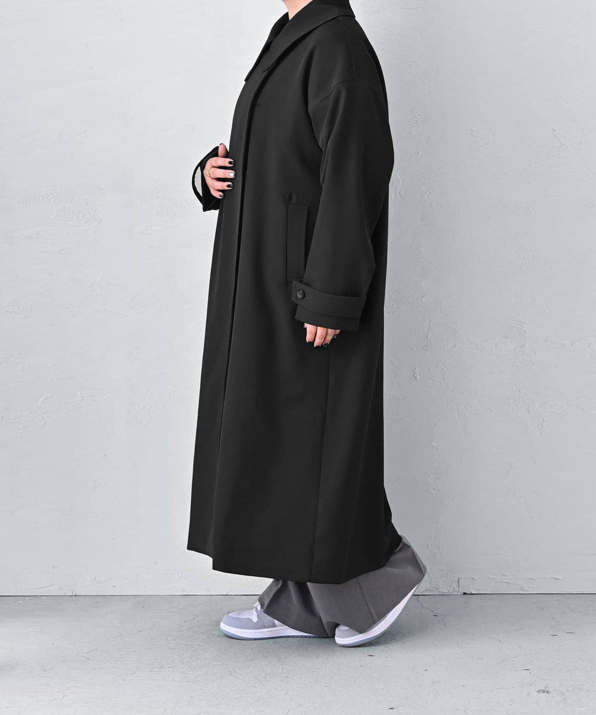 着用イメージ 163cm ブラック