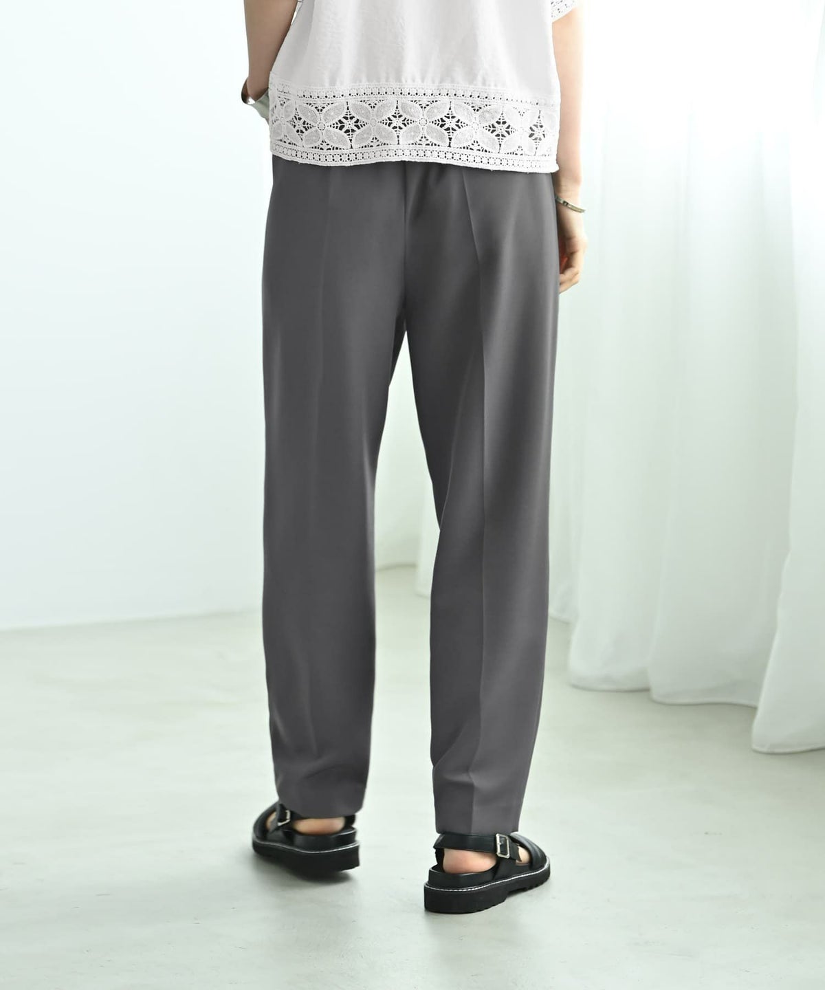 着用イメージ 170cm グレー