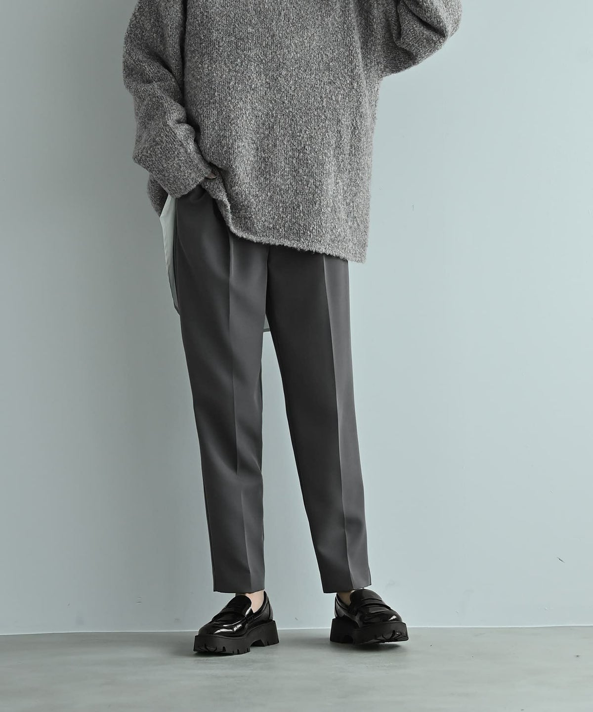 着用イメージ 170cm グレー