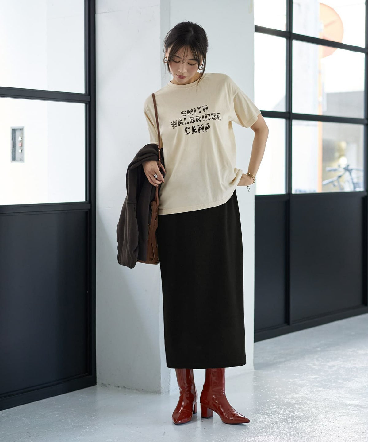 着用イメージ 166cm ブラック 02サイズ