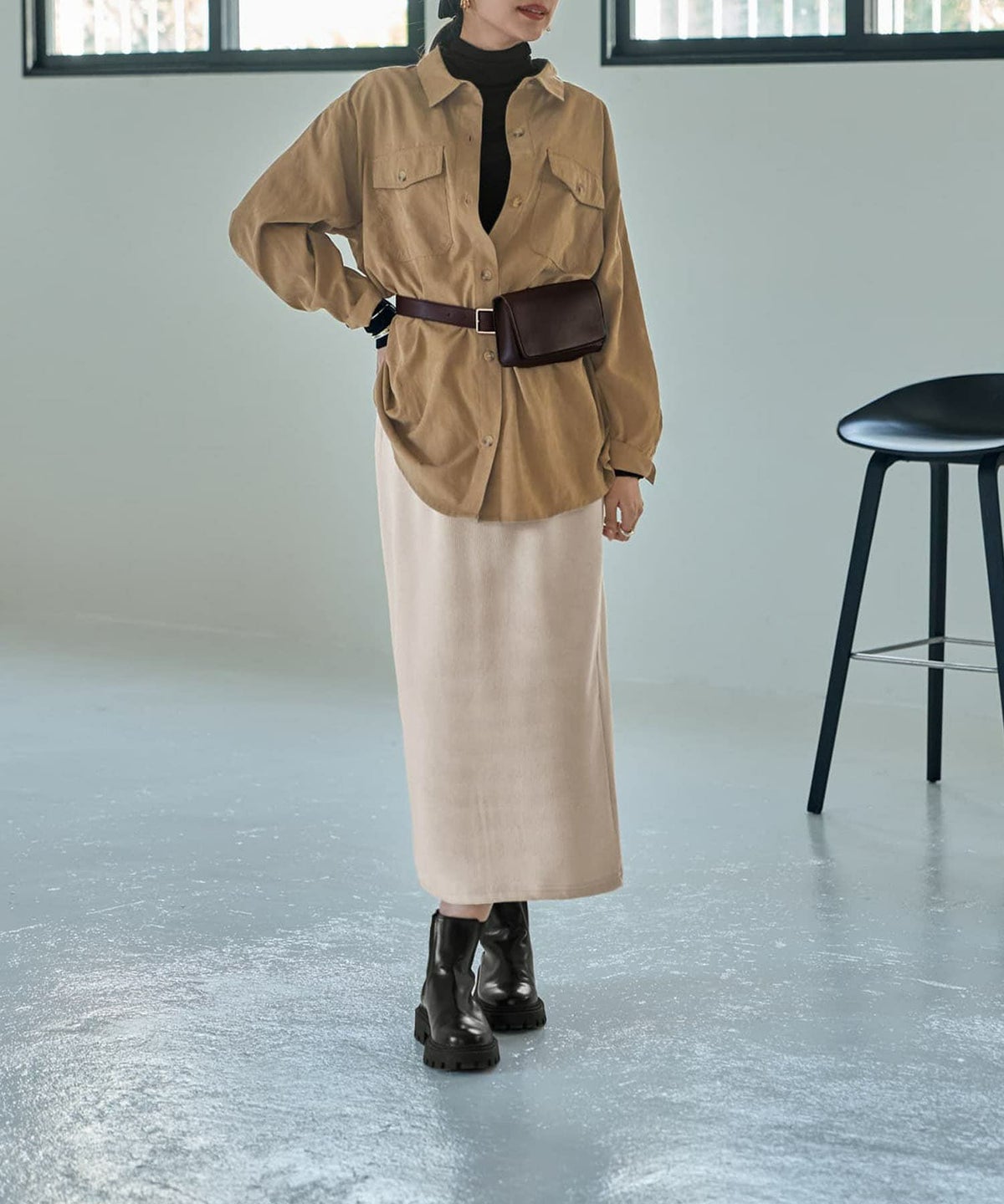 着用イメージ 168cm エクリュ 02サイズ