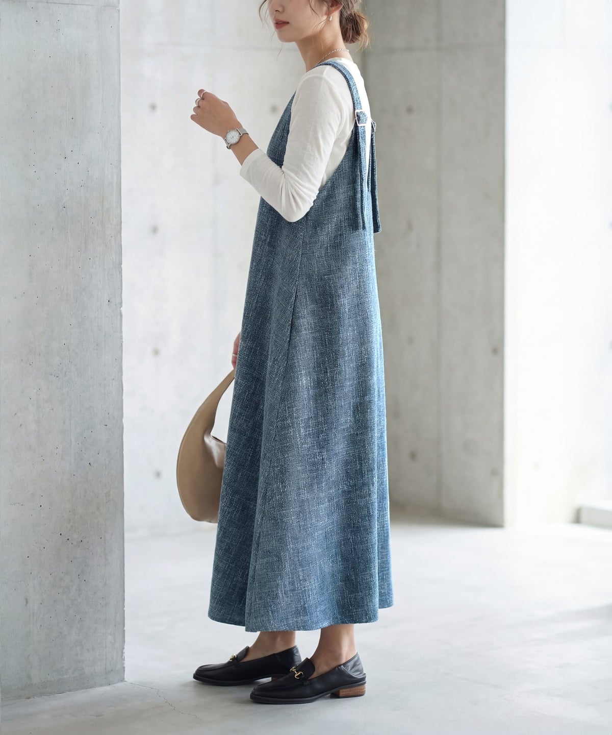 着用イメージ 163cm ブルーミックス 02サイズ
