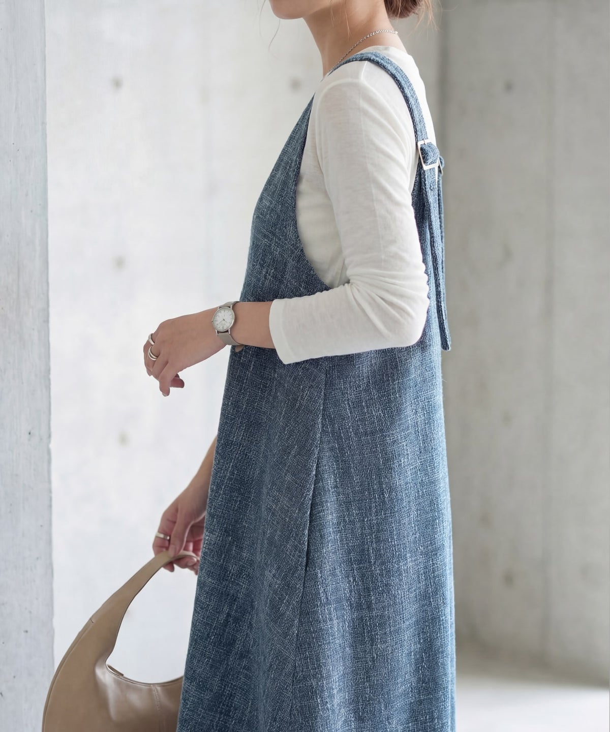 着用イメージ 163cm ブルーミックス 02サイズ