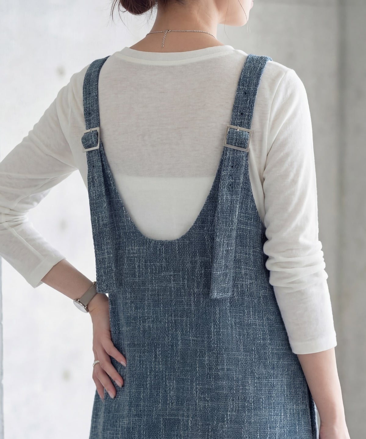 着用イメージ 163cm ブルーミックス 02サイズ