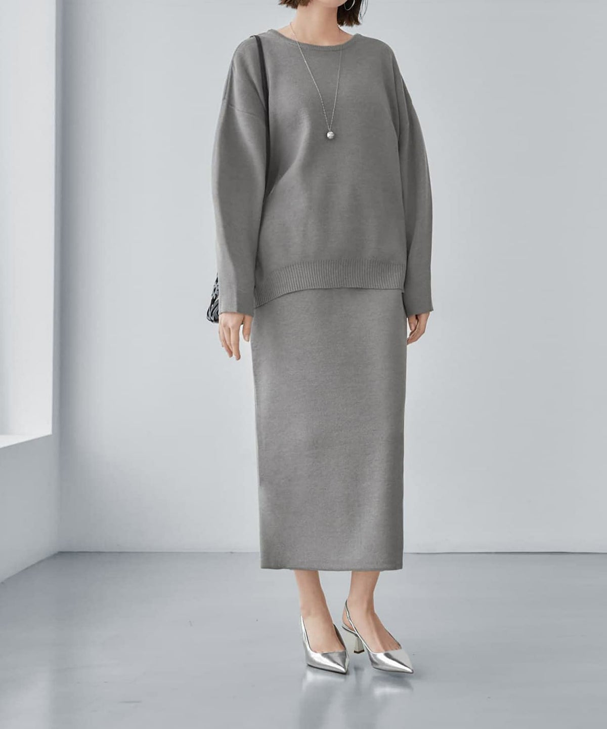 着用イメージ 168cm Sサイズ グレー