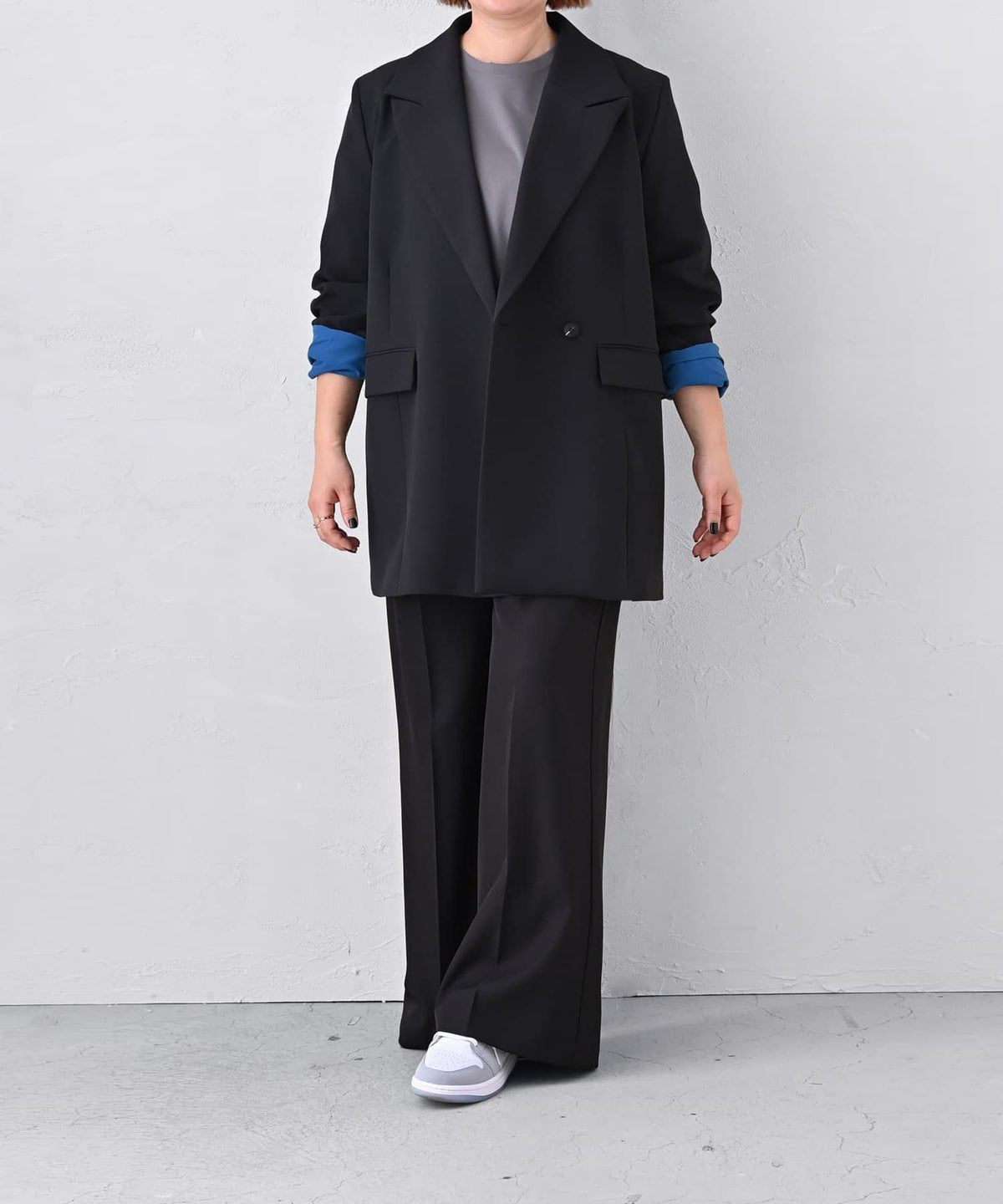 着用イメージ 163cm ブラック