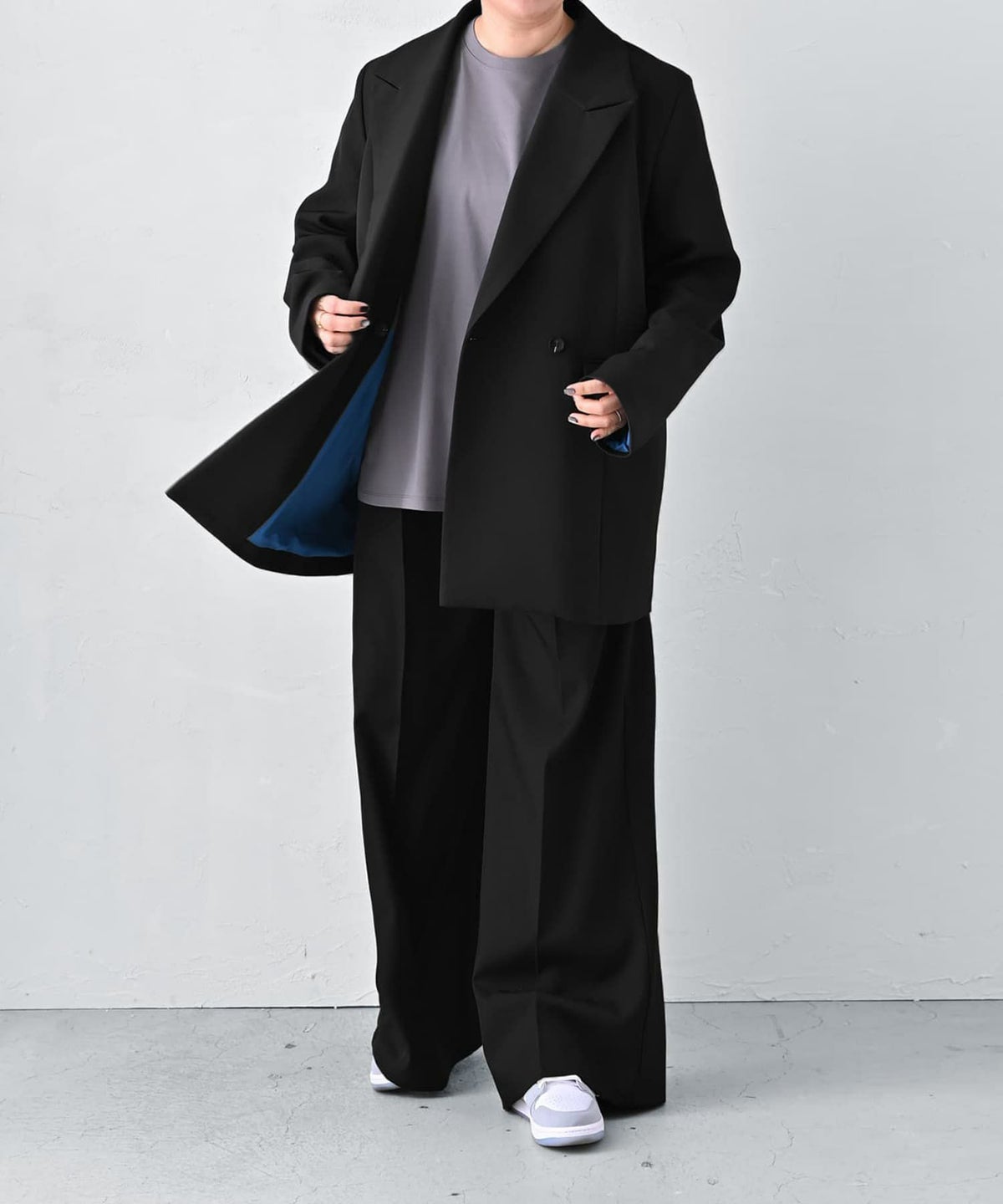 着用イメージ 163cm ブラック