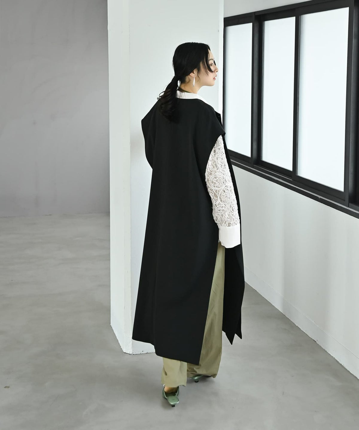 着用イメージ 167cm ブラック