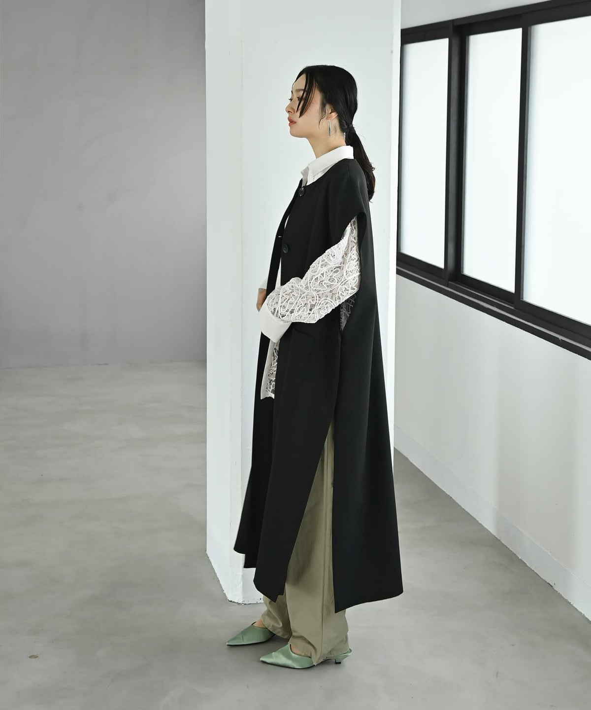 着用イメージ 167cm ブラック