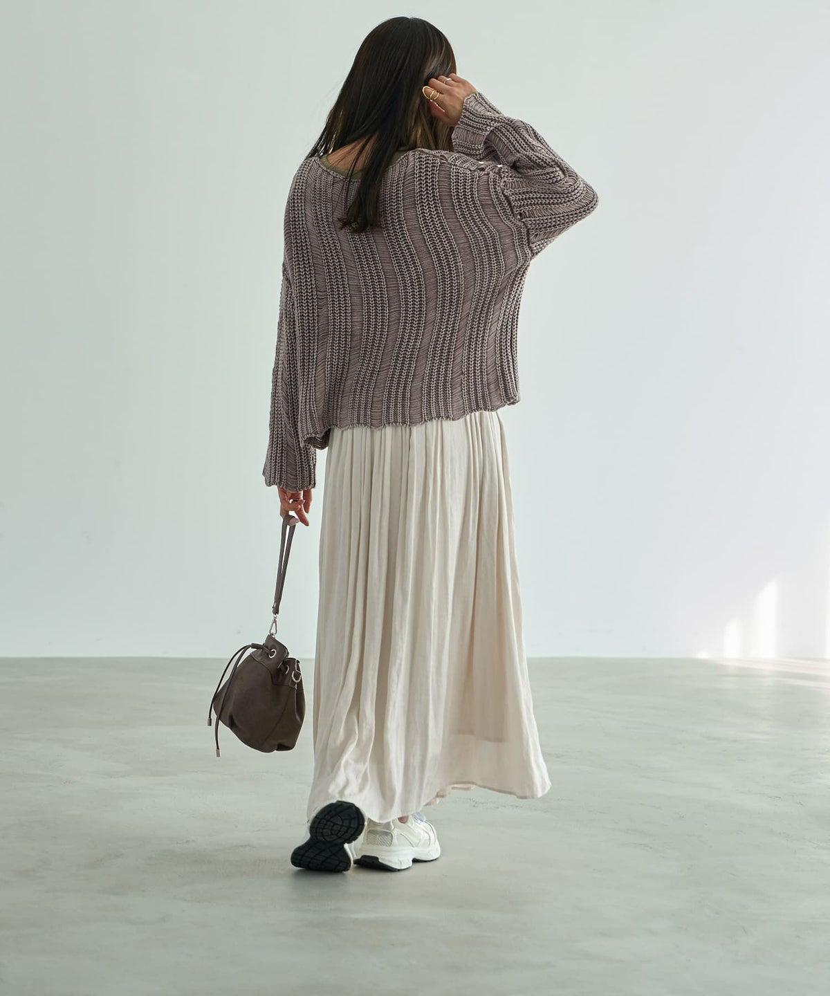 着用イメージ 165cm 着用サイズ 02 オフホワイト
