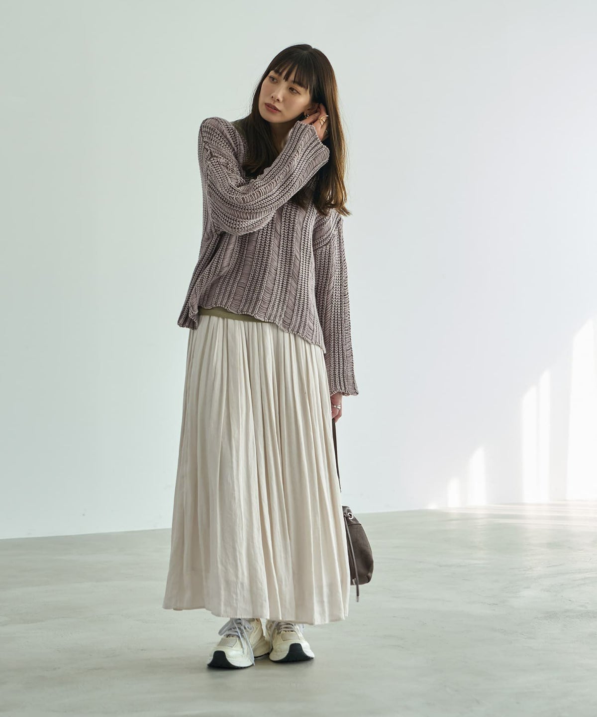 着用イメージ 165cm 着用サイズ 02 オフホワイト