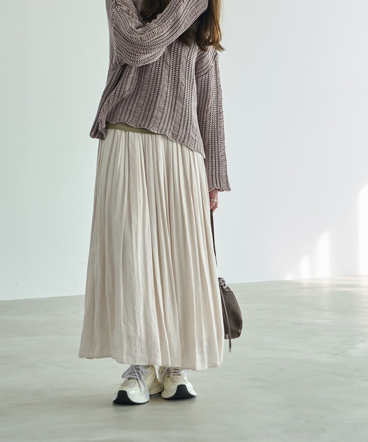 着用イメージ 165cm 着用サイズ 02 オフホワイト