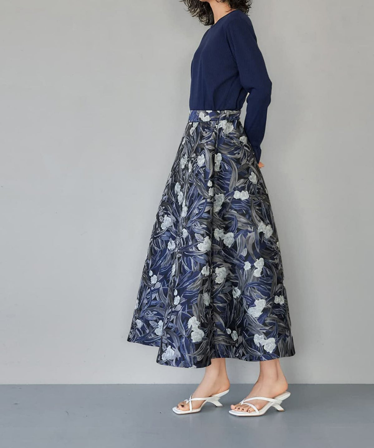 着用イメージ 167cm ネイビー 02サイズ