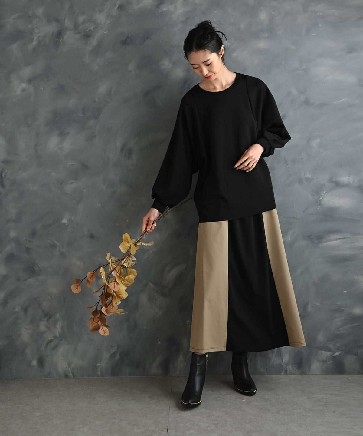 着用イメージ 175cm ブラック