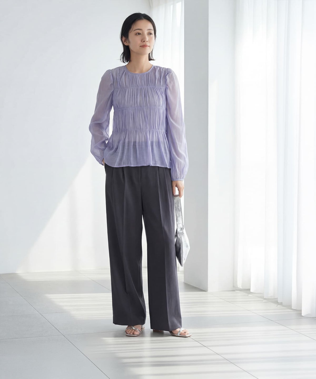 着用イメージ 165cm パープル