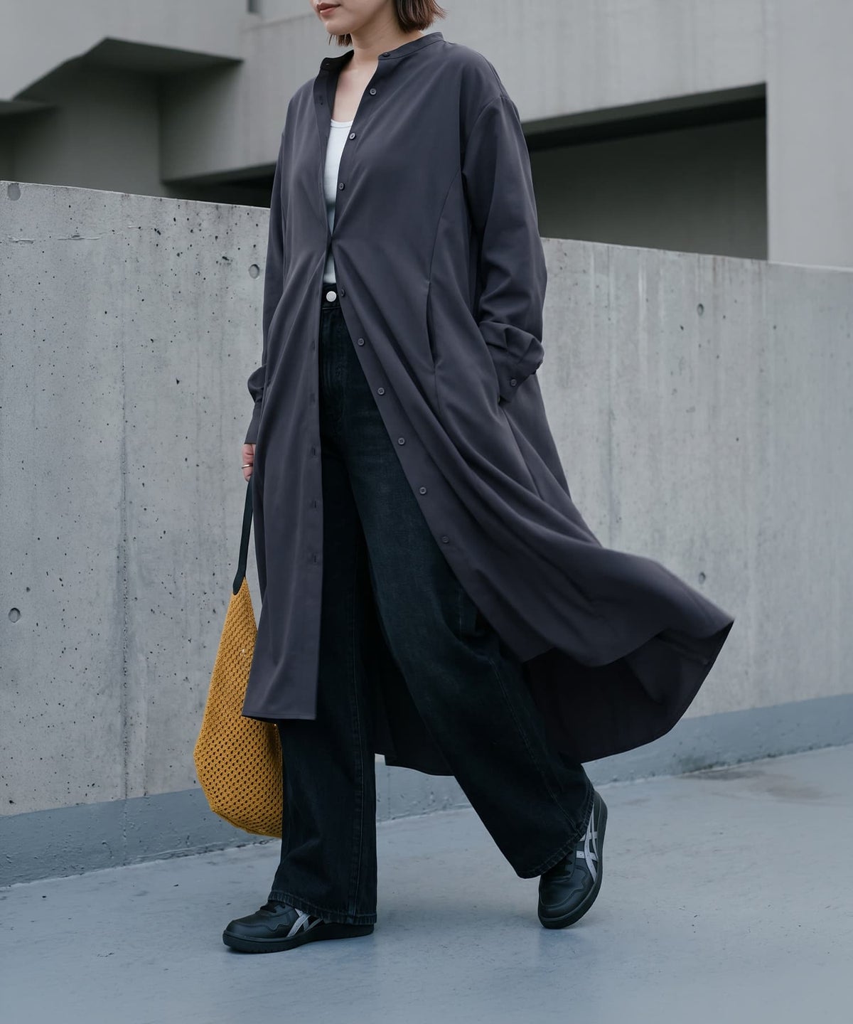 着用イメージ 170cm グレー
