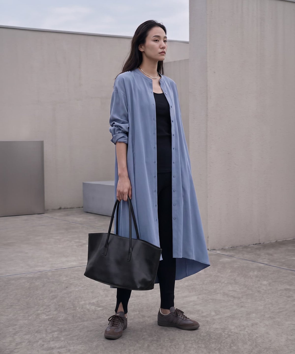 着用イメージ 170cm ブルー