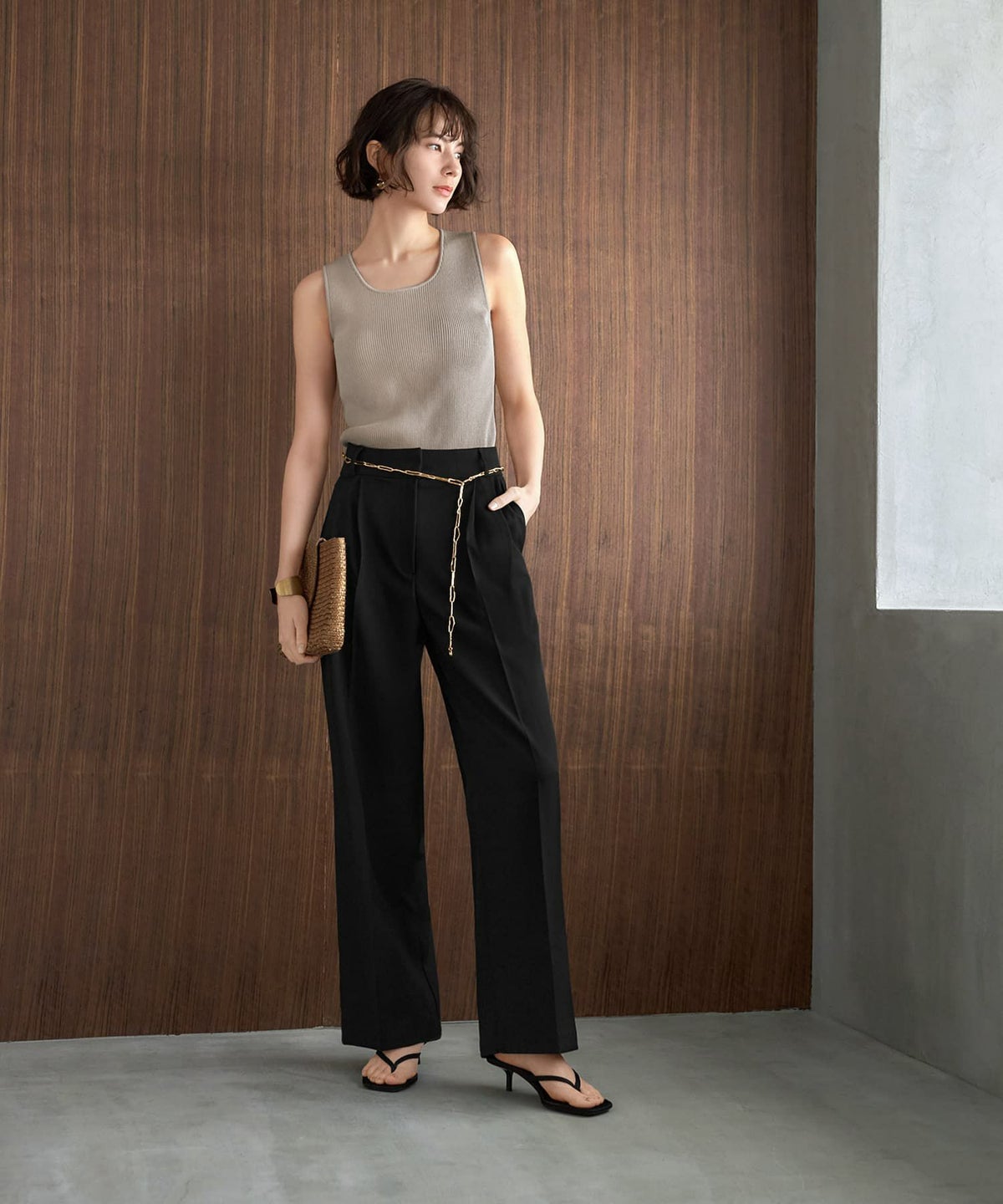 着用イメージ 168cm ゴールド