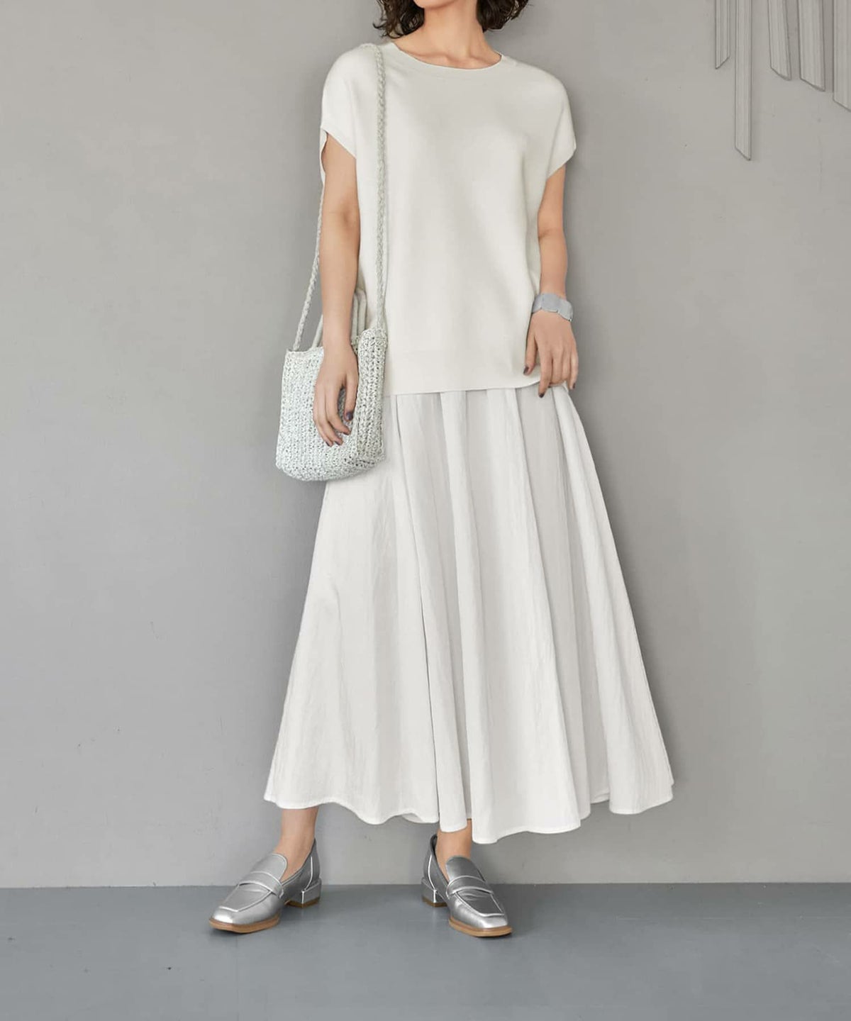 着用イメージ 165cm ホワイト