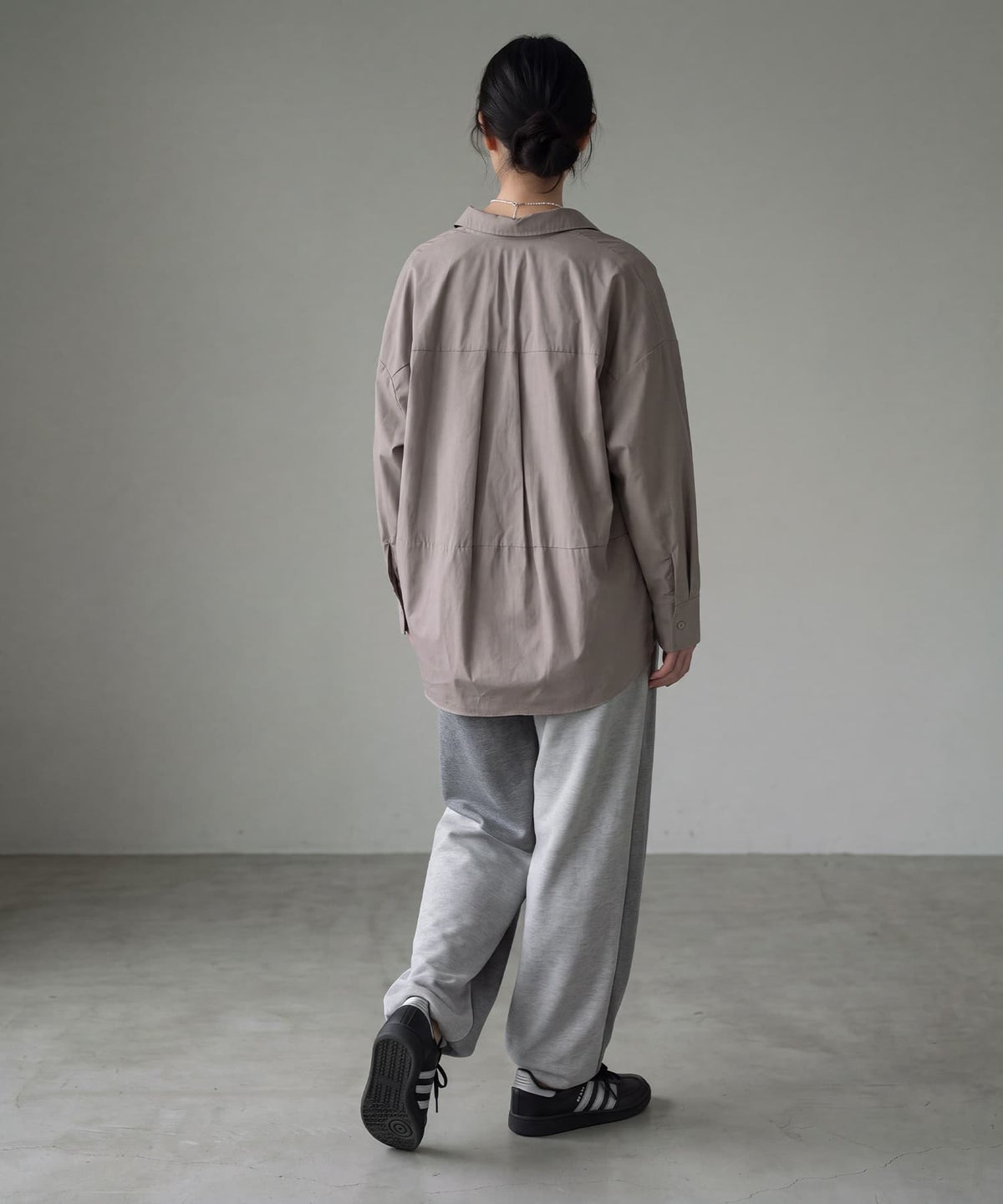 着用イメージ 170cm グレージュ